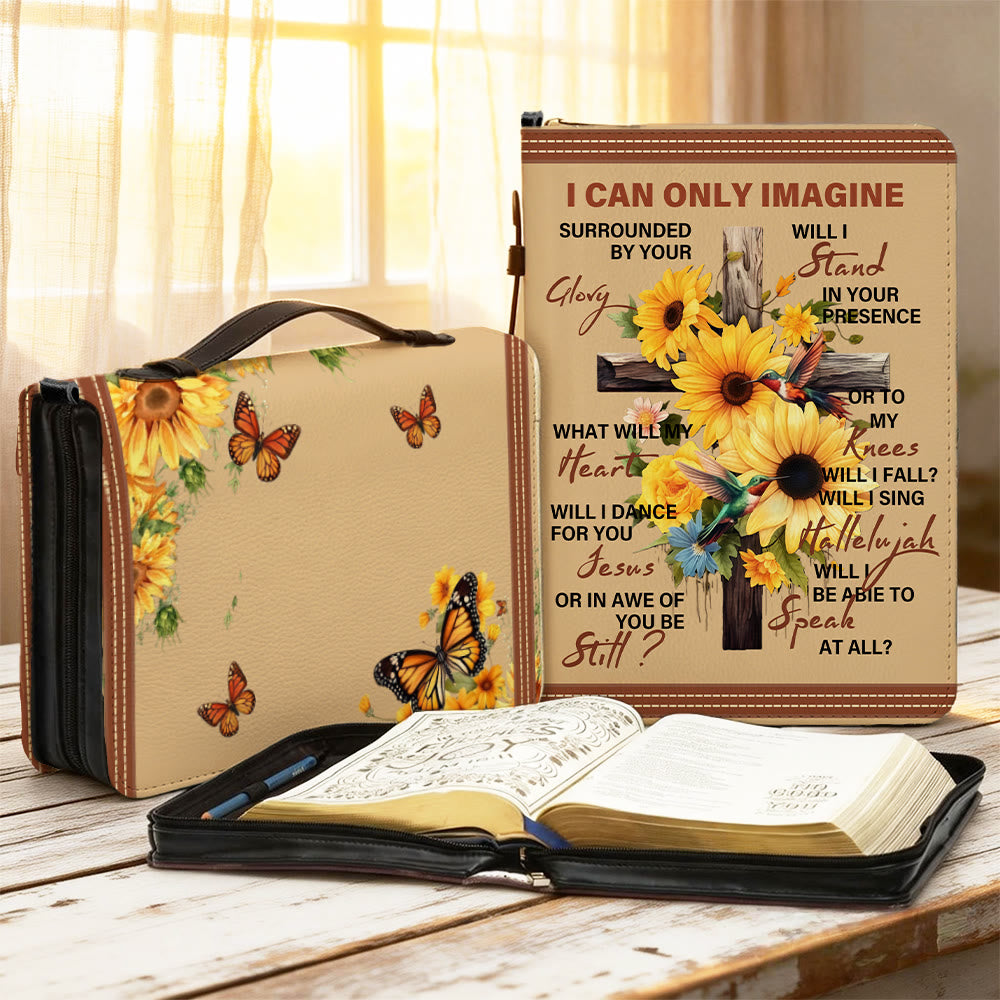 I Can Only Imagine Sunflower Bible Cover – Christianartworkshop