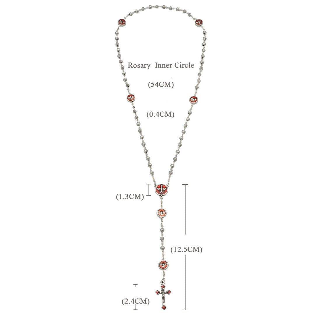 Christianartworkshop Enamel Holy Spirit Catholic Rosary