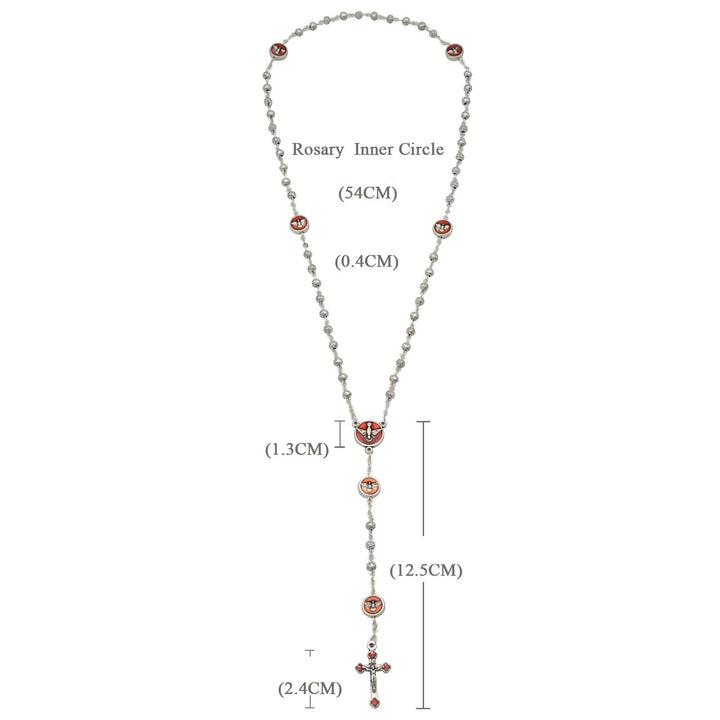 Christianartworkshop Enamel Holy Spirit Catholic Rosary