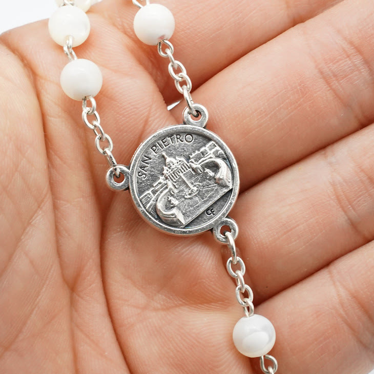 Christianartworkshop The Four Temples Of Christ Mother-of-Pearl Rosary