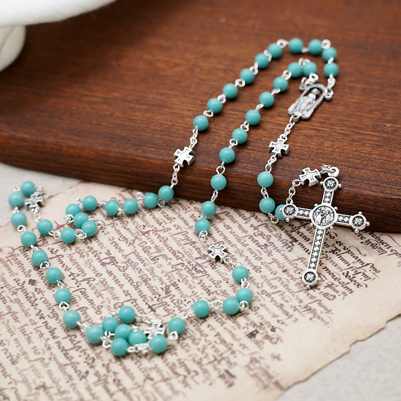 Christianartworkshop Luminous Beads Christian Prayer Rosary