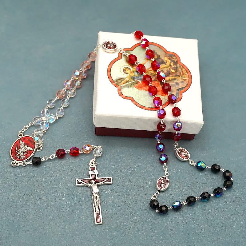 ChristianArtworkShop St. Michael the Archangel Crystal Blessing