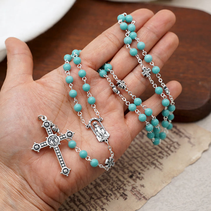 Christianartworkshop Luminous Beads Christian Prayer Rosary