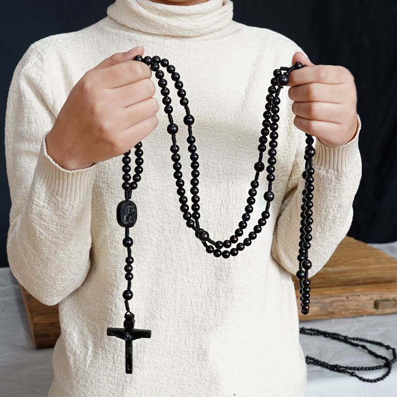 Christianartworkshop Olive Wood Beads Fifteen Decade Praying