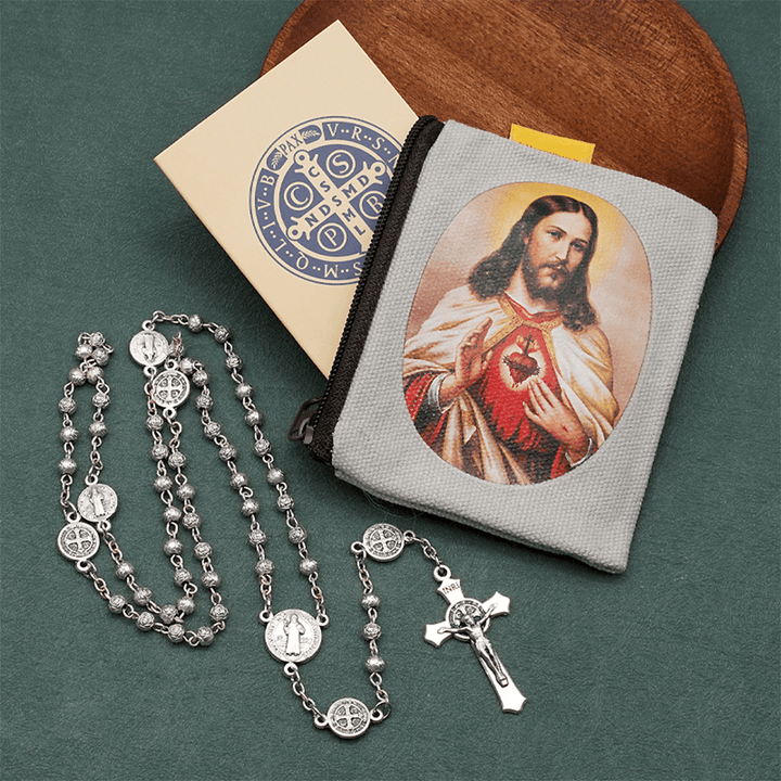 Christianartworkshop St. Benedict Alloy Refined Rosary
