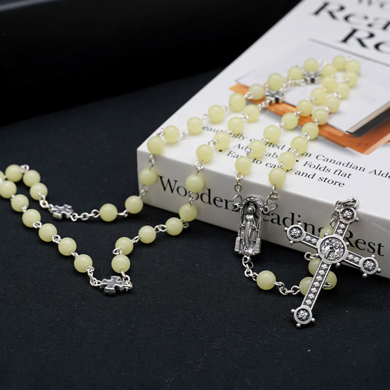 Christianartworkshop Luminous Beads Christian Prayer Rosary