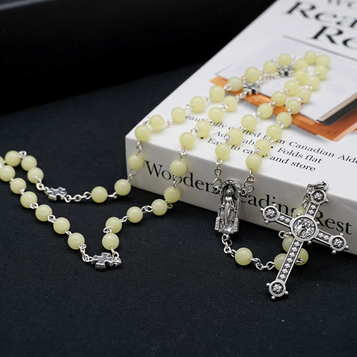 Christianartworkshop Luminous Beads Christian Prayer Rosary