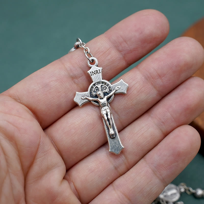 Christianartworkshop St. Benedict Alloy Refined Rosary