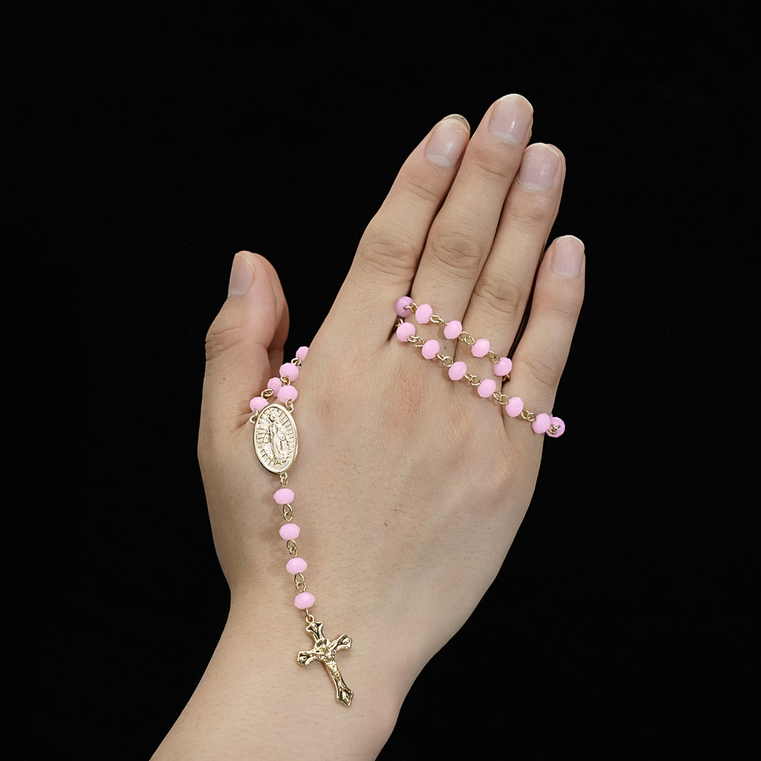 Christianartworkshop Virgin Mary Medal & Crucifix Pendant Necklace