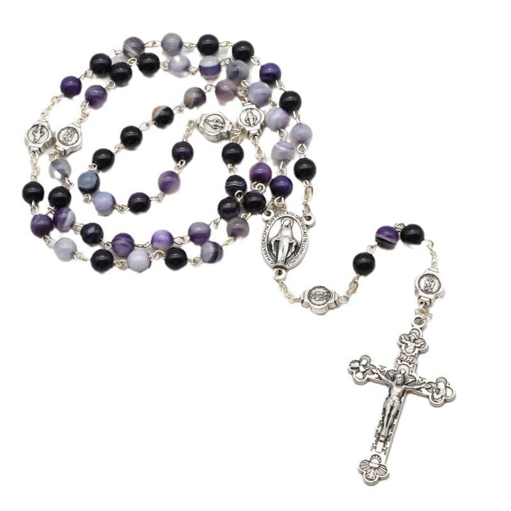 Christianartworkshop Agate Blessing Prayer Rosary (3 color)
