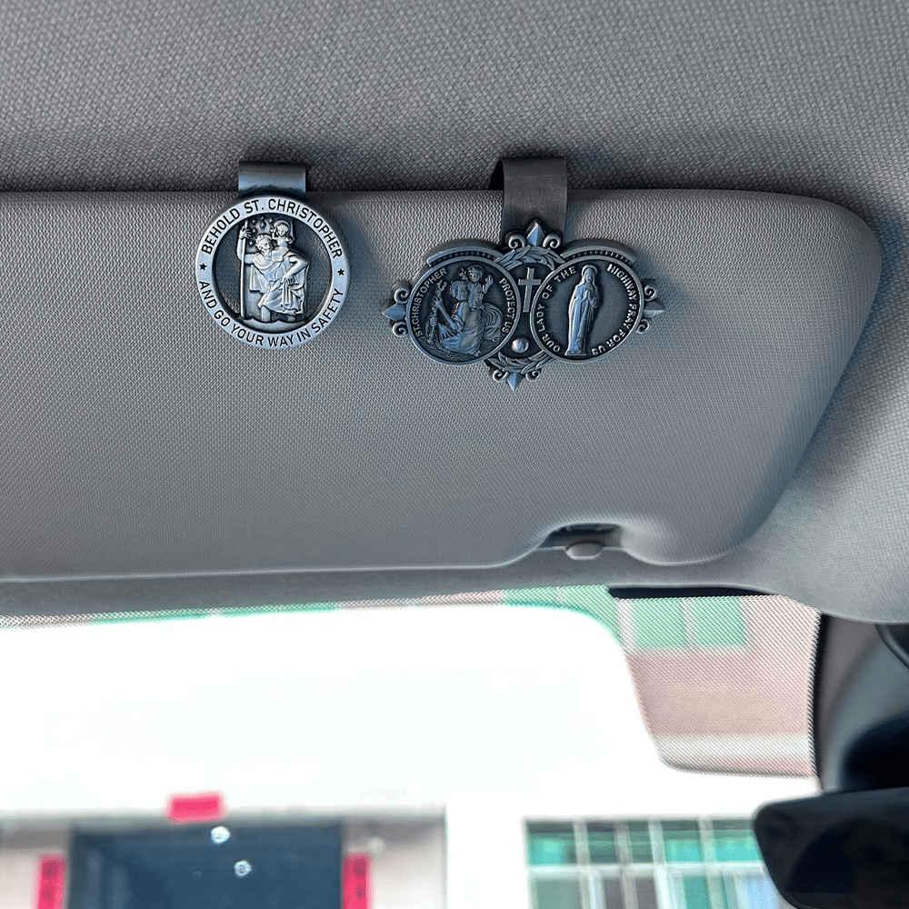 FREE Today: Saint Christopher Visor Clip Auto Accessories