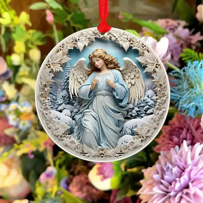 Discount Today: 3 Colorful Exquisite Sculpture Styles Angels Christmas Ornaments