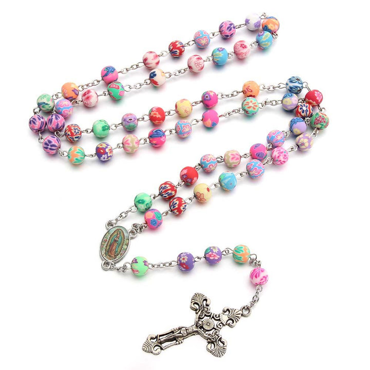 FREE Today: Christian Cross Catholic Multi Coloured Rosary