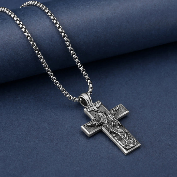 Christian Jesus Ascension Cross Necklace