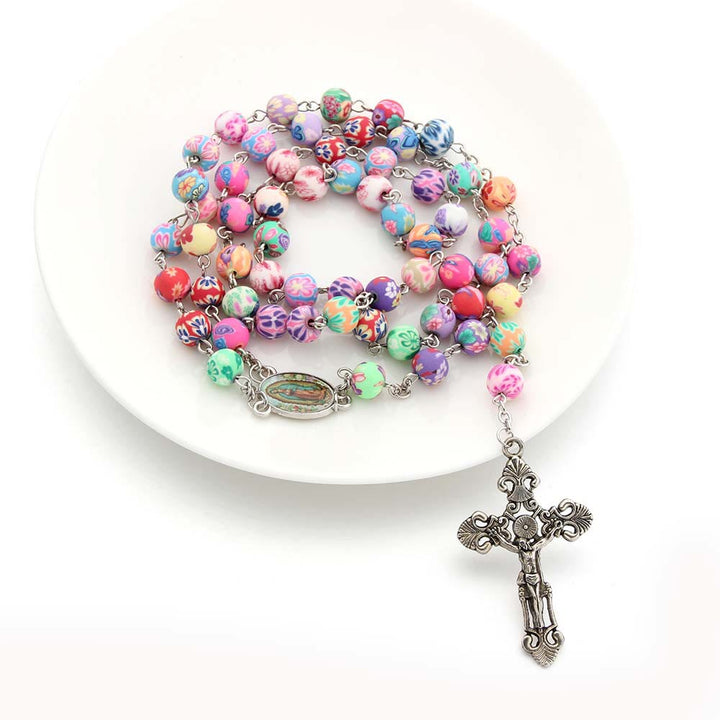 FREE Today: Christian Cross Catholic Multi Coloured Rosary