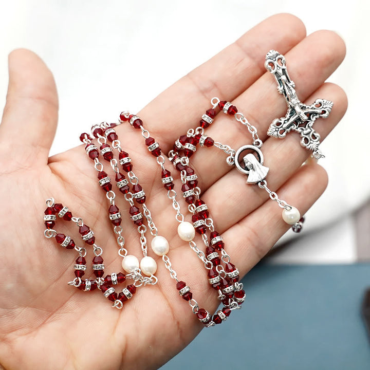 Christianartworkshop Alloy & Crystal Prayer Single Decade Rosary