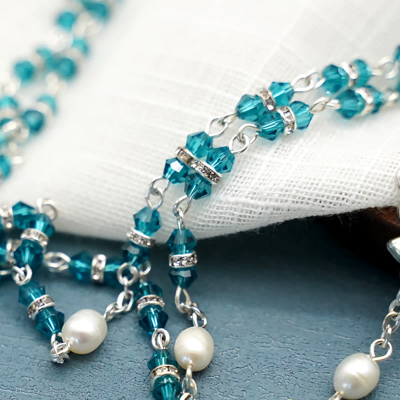 Christianartworkshop Alloy & Crystal Prayer Single Decade Rosary