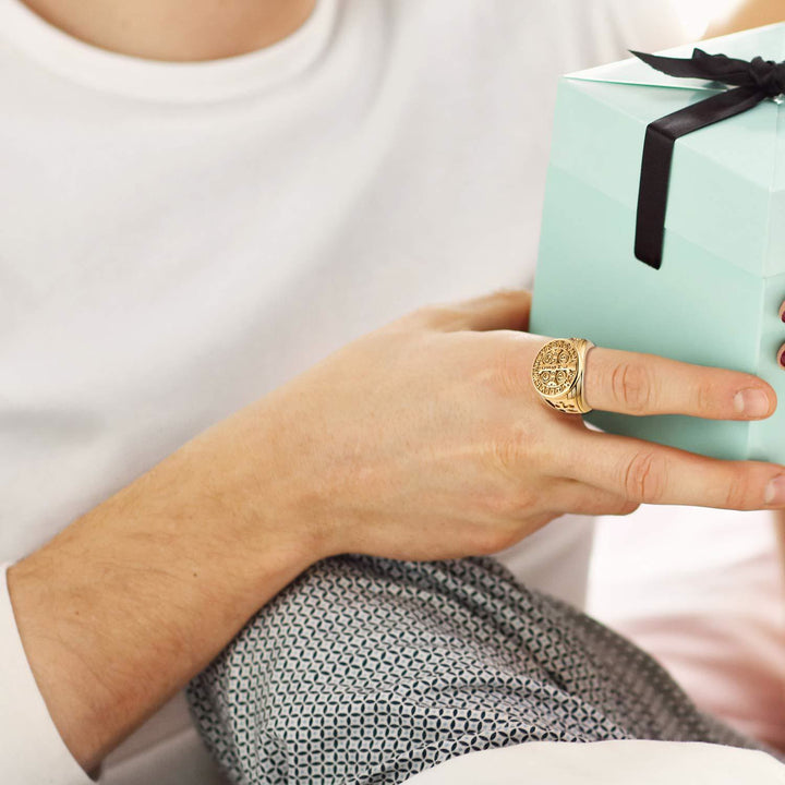 FREE Today: St. Benedict the Protector Titanium Ring - image 3