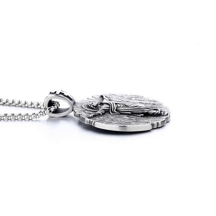 FREE Today: The Glory of Jesus's Resurrection Holy Jesus Quality Stainless Steel Necklace