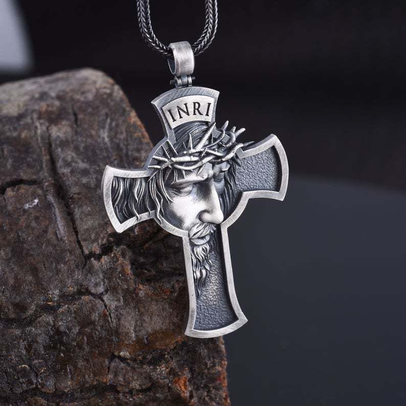 Christianartworkshop Jesus Cross Jewelry Necklace - Silver - image 8