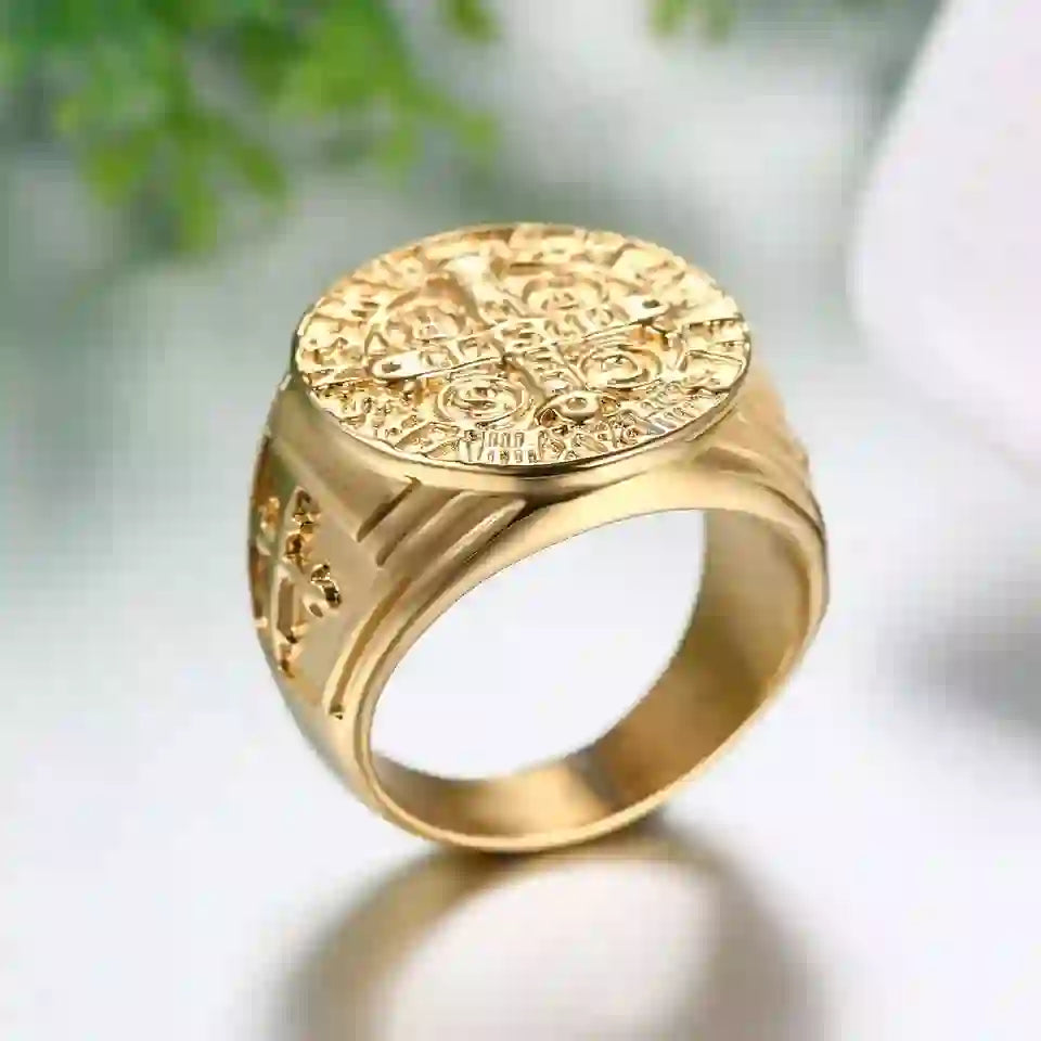 FREE Today: St. Benedict the Protector Titanium Ring - image 0