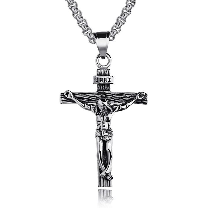 FREE Today: Christ Jewelry Crucifix Pendant Charm Necklace  - Silver - image 5