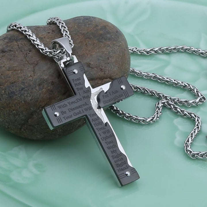 Christianartworkshop Jesus Christianartworkshop Crucifix Religion Cross Pendant Necklace - Black - image 9
