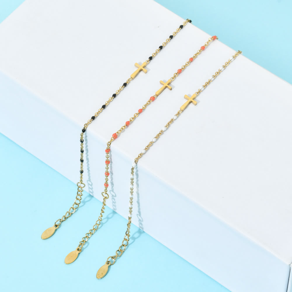 Christianartworkshop Delicate Minimalist Cross Bracelet - image 7