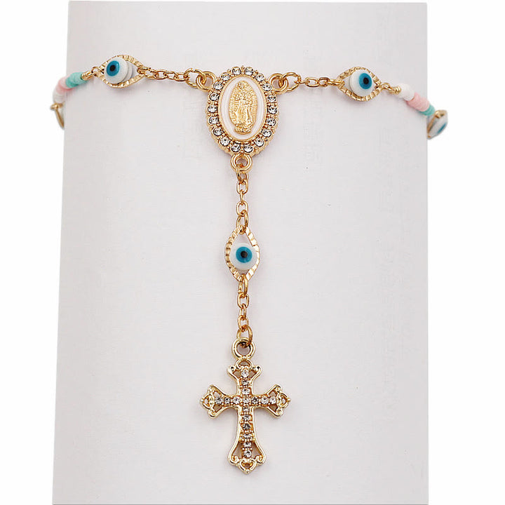 Our Lady of the Cross Bracelet/Car Rosary for Rearview Mirror - image 4