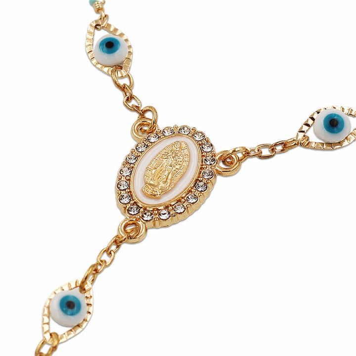 Our Lady of the Cross Bracelet/Car Rosary for Rearview Mirror - image 3