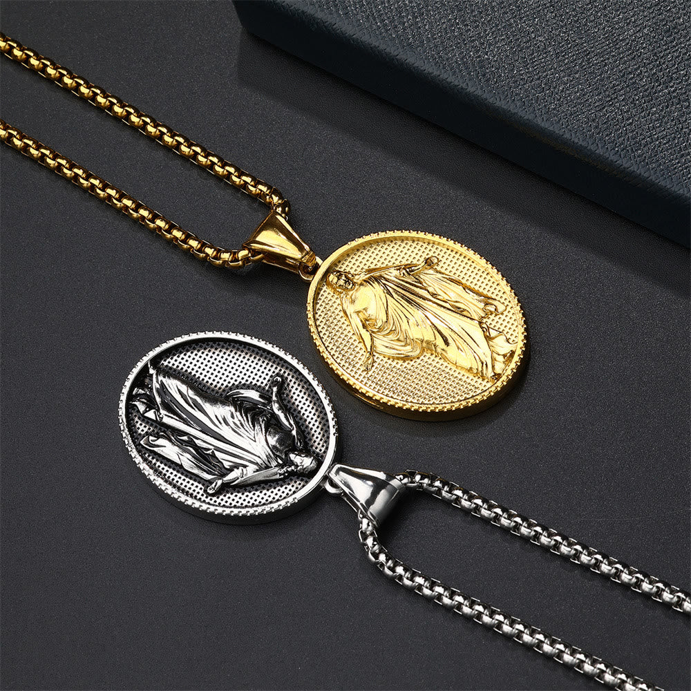 Christianartworkshop Jesus Medallion Pendant Blessing Necklace - image 9