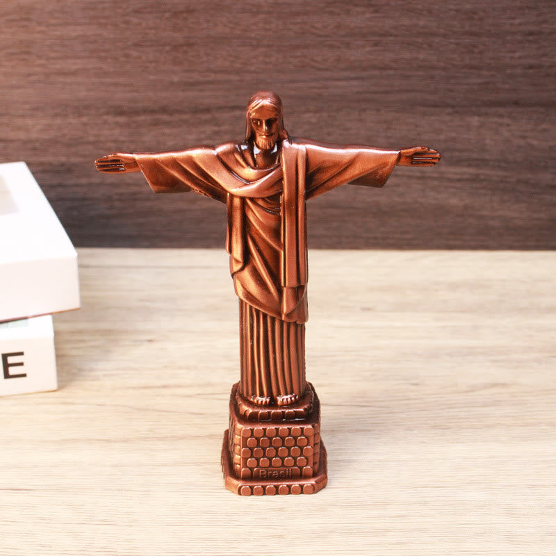 Metal Crafts Jesus Model Ornament - Red Copper - image 4