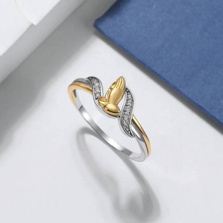 Discount Today: Praying Hands Gold & Silver Ring