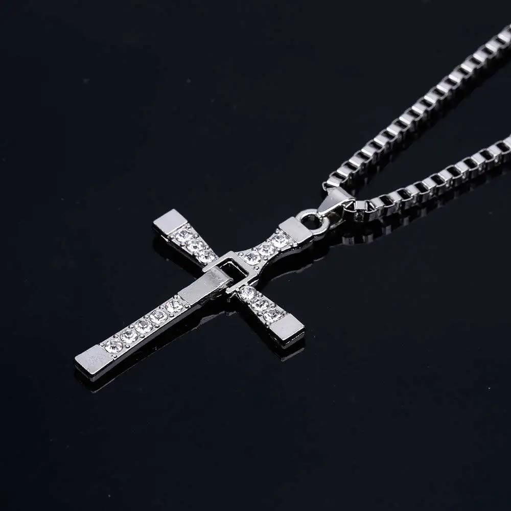 Christianartworkshop Jewelry Cross Crystal Pendant Chain Necklace  - image 6