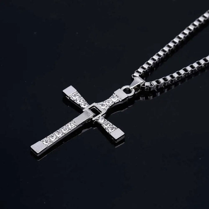 Christianartworkshop Jewelry Cross Crystal Pendant Chain Necklace  - image 6