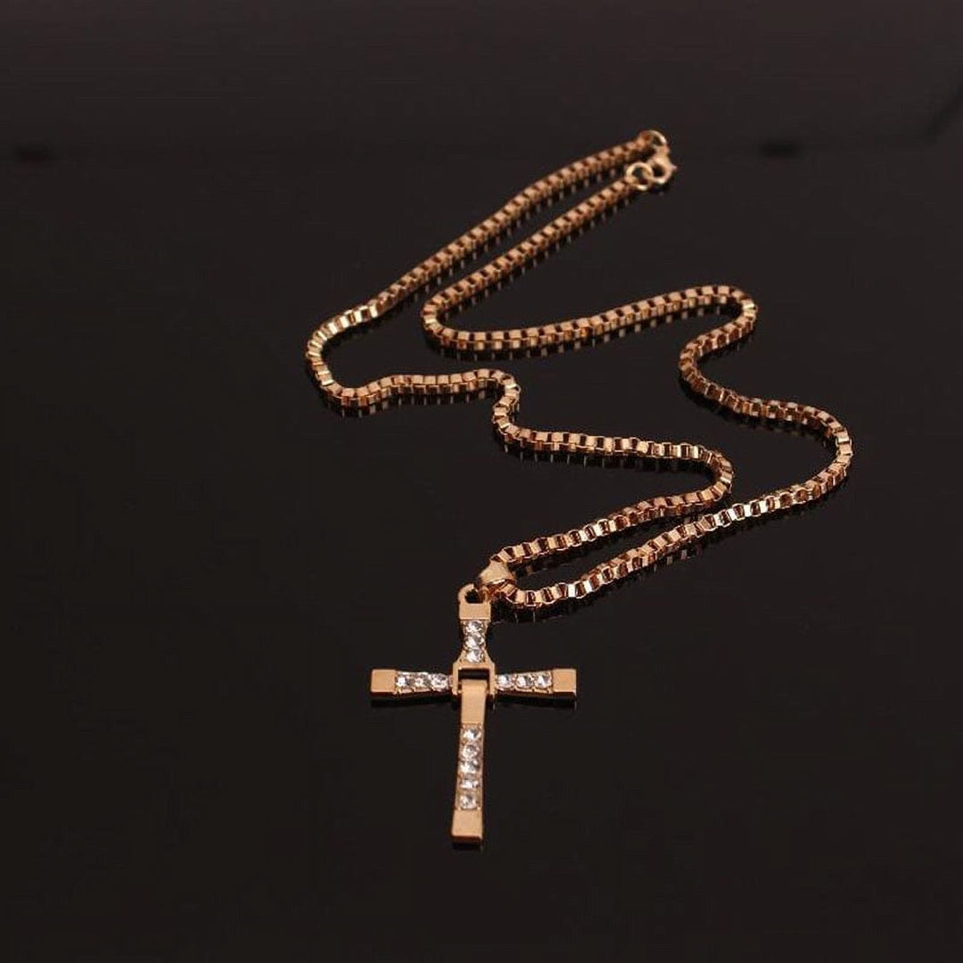 Christianartworkshop Jewelry Cross Crystal Pendant Chain Necklace  - image 10