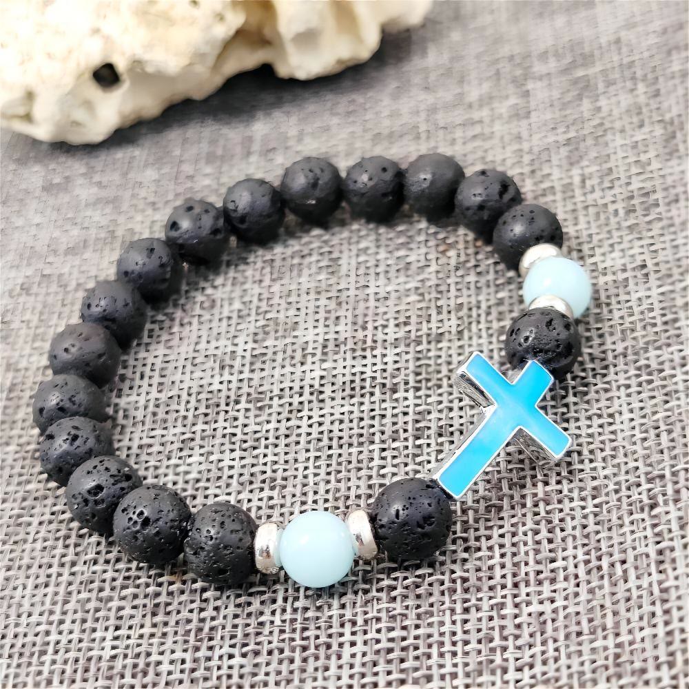 Christianartworkshop Glow in the Dark  Cross Bracelet - image 3