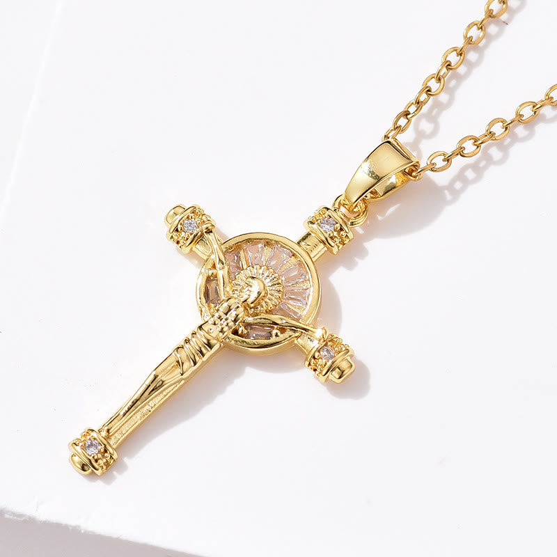 Christianartworkshop Jesus Cross Crucifix Christian Faith Necklace - image 3