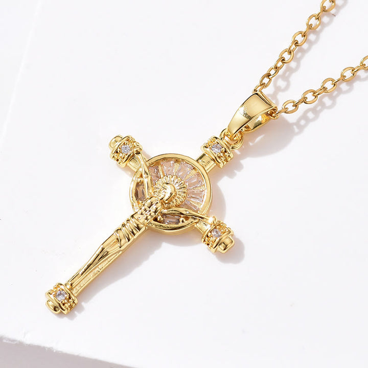 Christianartworkshop Jesus Cross Crucifix Christian Faith Necklace - image 3
