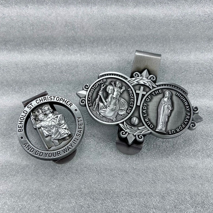 Christianartworkshop Saint Christopher Visor Clip Auto Accessories - image 9
