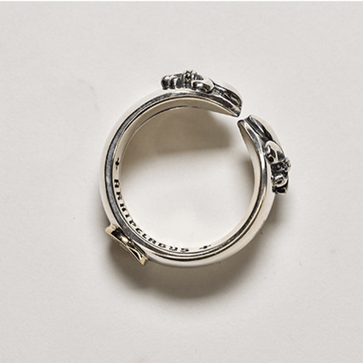 Christianartworkshop Medieval Retro Cross Iris Adjustable Ring - image 4