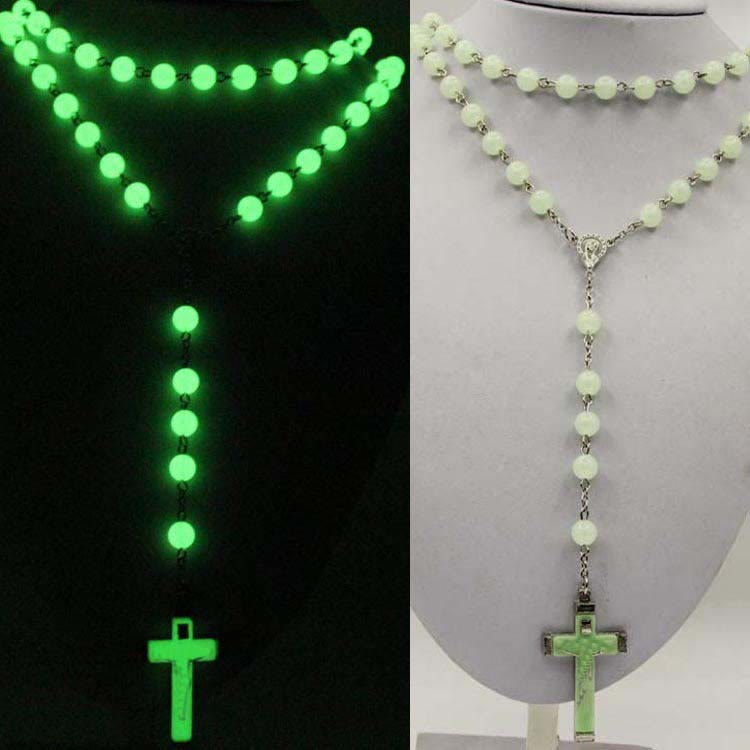 Luminous Glow in the Dark Crucifix Rosary - Luminous - image 1