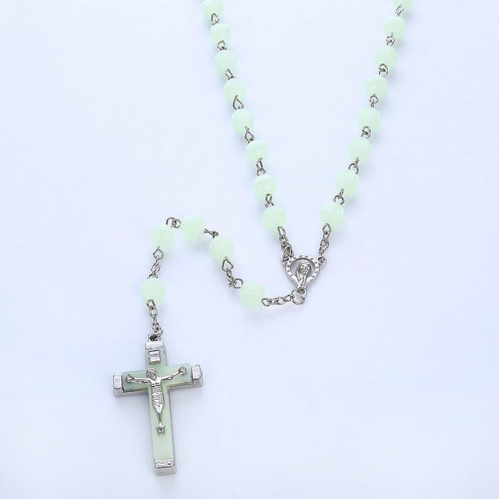 Luminous Glow in the Dark Crucifix Rosary - image 4