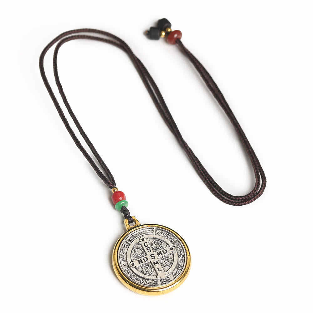 Christianartworkshop Classic St. Benedict Medallion Amulet Necklace - image 3