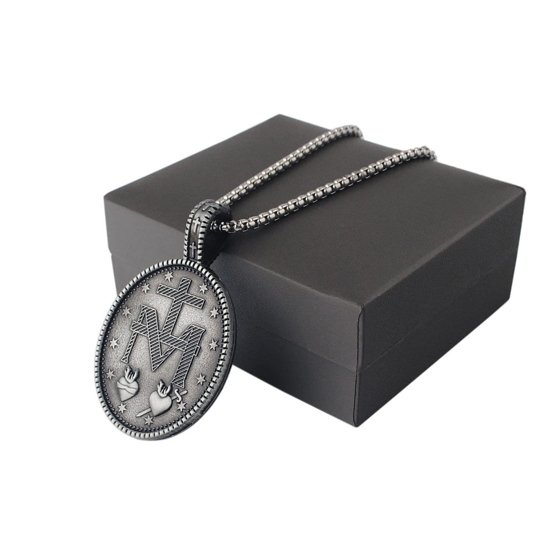 Christianartworkshop Miraculous Virgin Mary Medallion Pendant Necklace - image 4