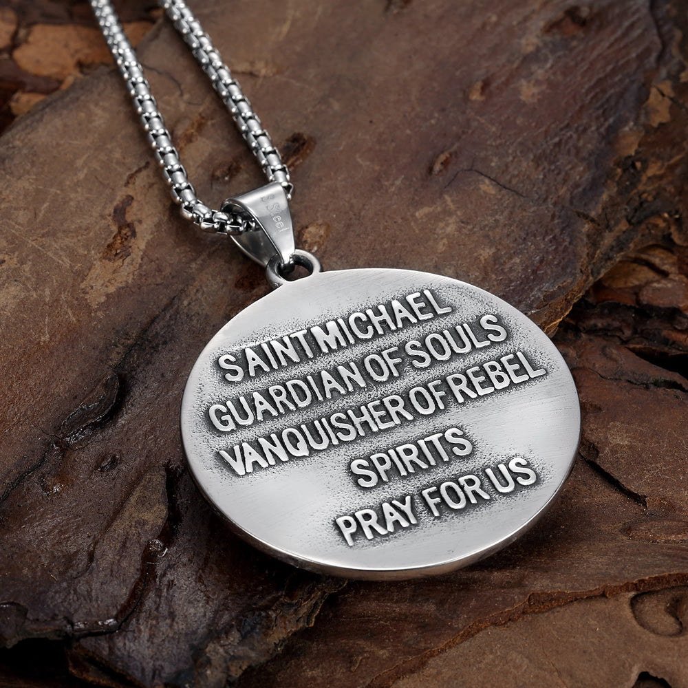 Christianartworkshop Classic Saint Michael the Archangel Religion Necklace - image 2