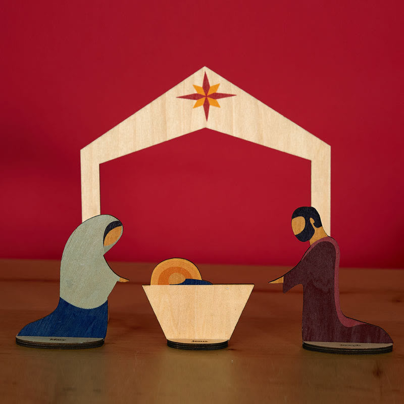 Christianartworkshop Nativity Scene Set Home Decor