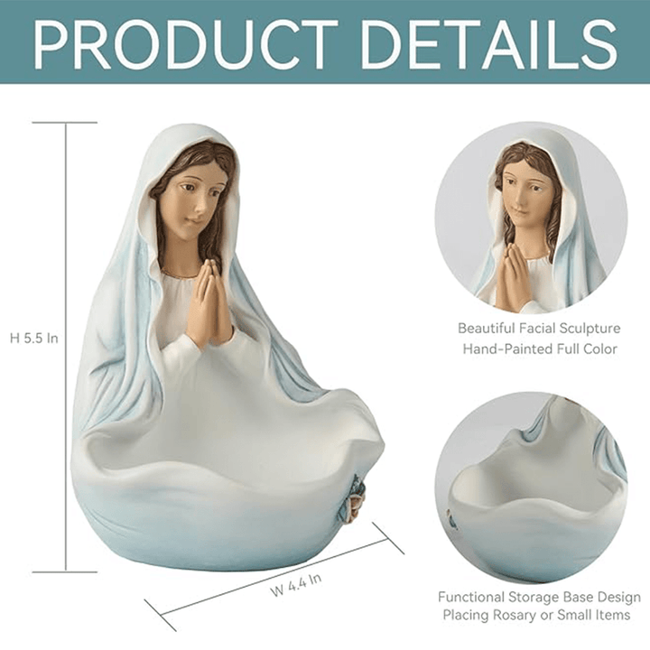 Christianartworkshop Virgin Mary Rosary Holder