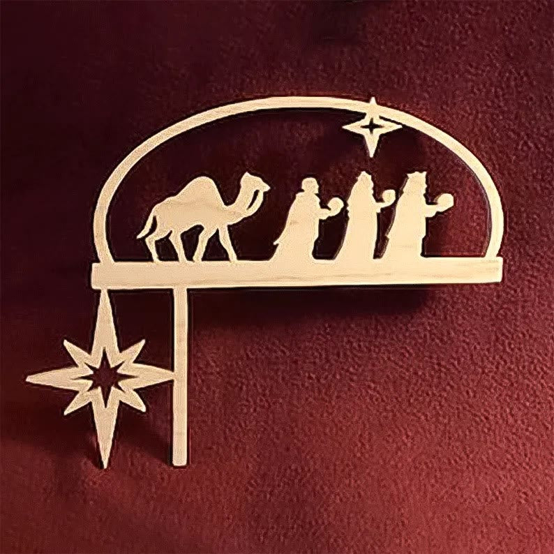 Nativity Scene Ornament Door Frame