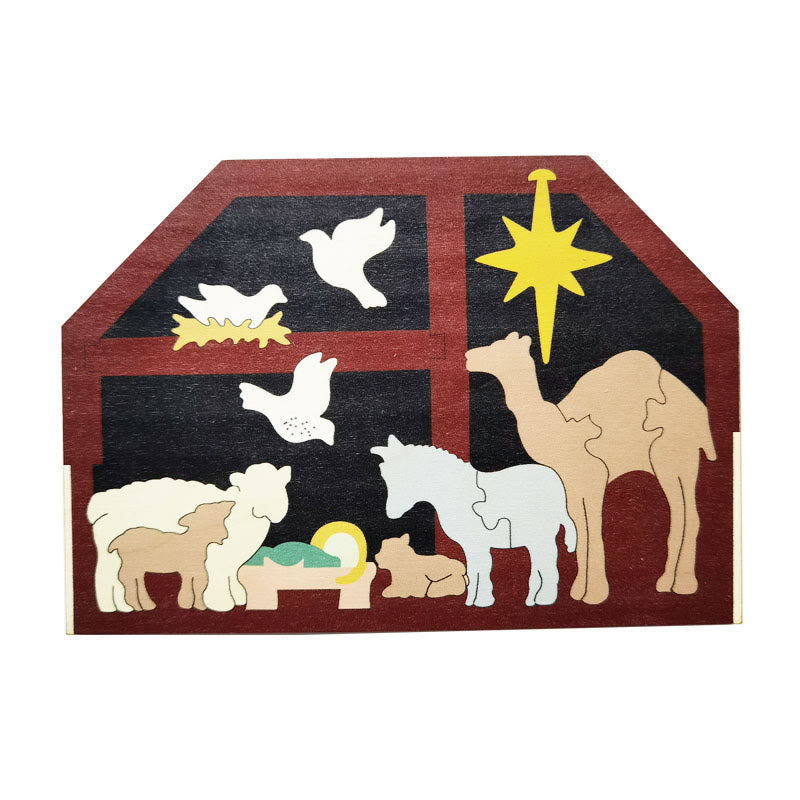 Manger Nativity Wooden Puzzle